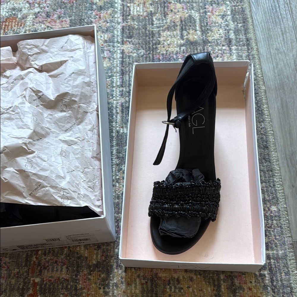 AGL Women's Black Sandal